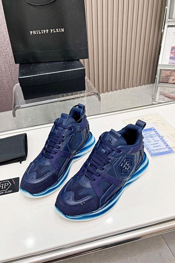 Мужские кроссовки Philipp Plein Hurricane - Blue   