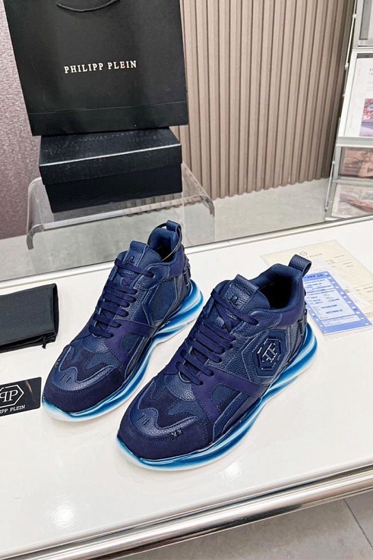 Мужские кроссовки Philipp Plein Hurricane - Blue