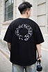 Чёрная оверсайз футболка Chrome Hearts Premium