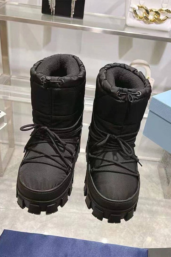 Женские дутики Prada Monolith - Black