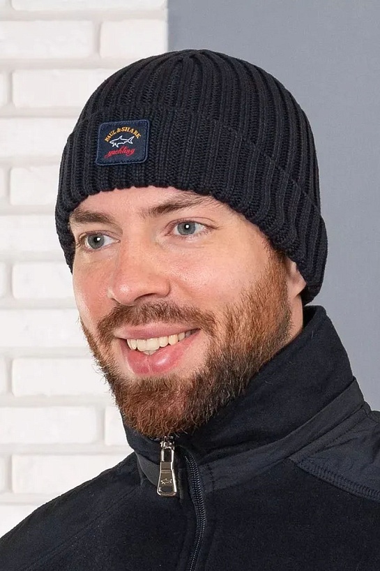 Шапка Paul & Shark logo-badge - Black