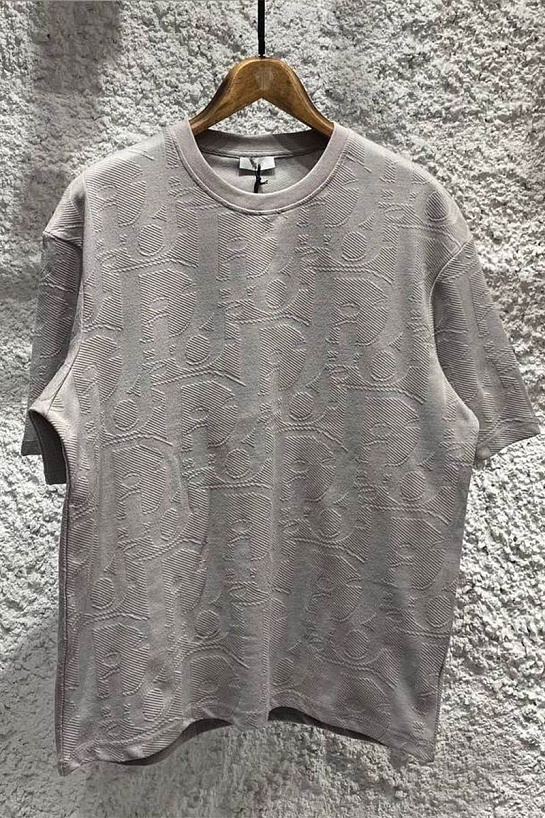 Мужская футболка Dior серого цвета