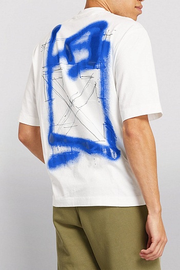 Белая футболка Off-White Spray Marker Arrows   