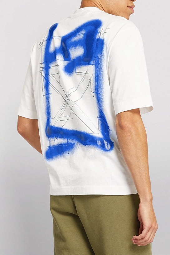 Белая футболка Off-White Spray Marker Arrows
