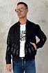 Мужской чёрный бомбер Neil Barrett Thunderbolt
