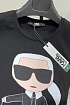 Женская чёрная футболка Karl Lagerfeld "Libra"