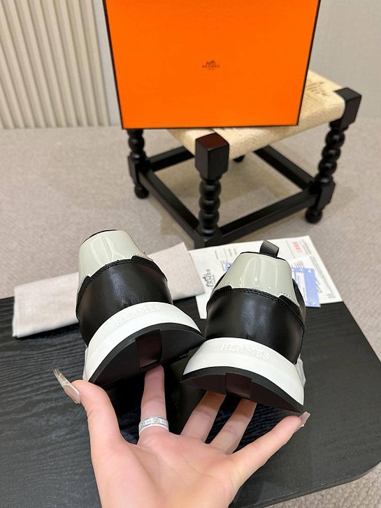 Мужские кожаные кроссовки Hermes