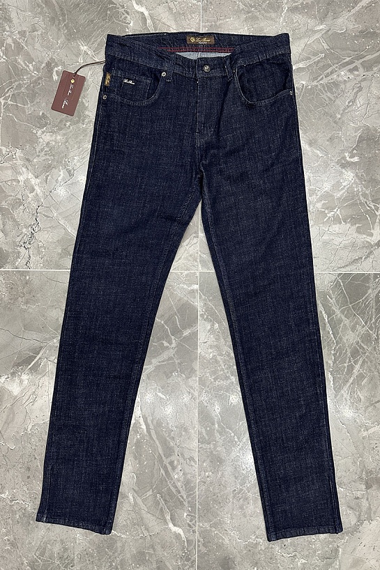 Джинсы тёмно-синего цвета Loro Piana regular fit