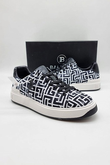 Мужские кроссовки Balmain Monogram B-Court   