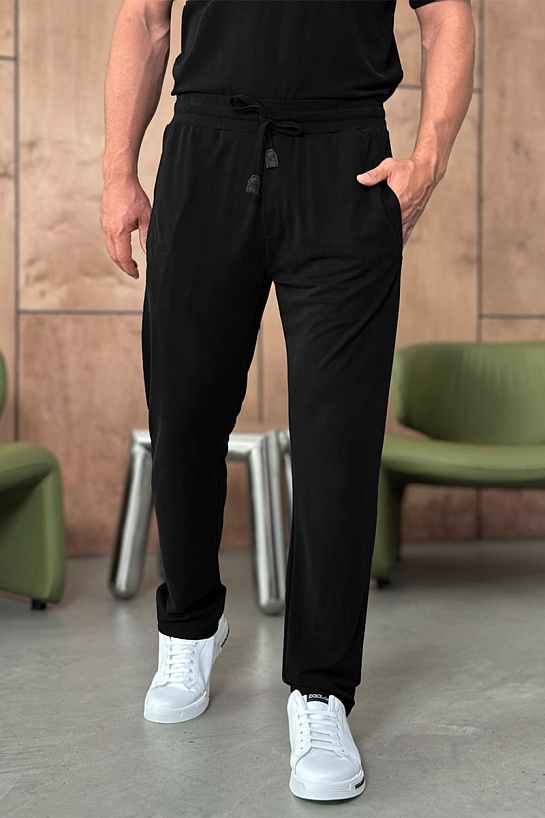 Мужские штаны чёрного цвета Brioni