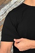 Мужская чёрная футболка Zegna logo-embroidered