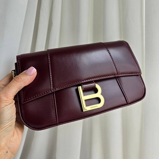 Кожаная сумка Balenciaga Hourglass 22x13 см