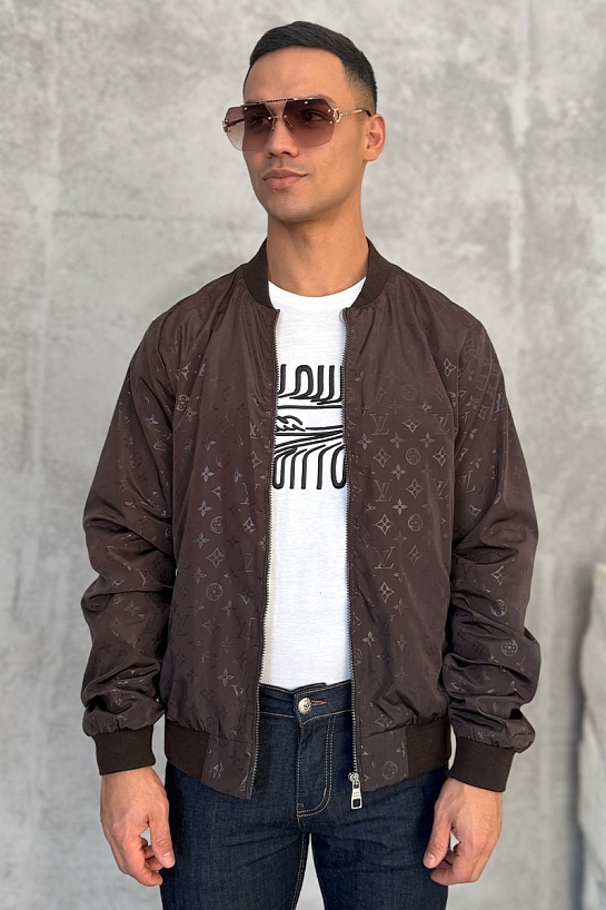 Мужской бомбер Louis Vuitton Monogram - Brown