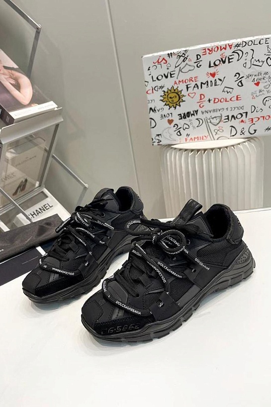 Комбинированные кроссовки Dolce & Gabbana Space - Black