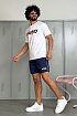 Футболка белого цвета Hugo Boss Dakaishi double logo