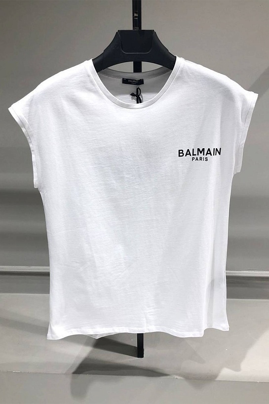 Женская футболка Balmain Paris - White