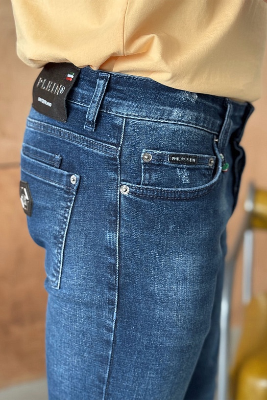 Мужские синие джинсы Philipp Plein Switzerland