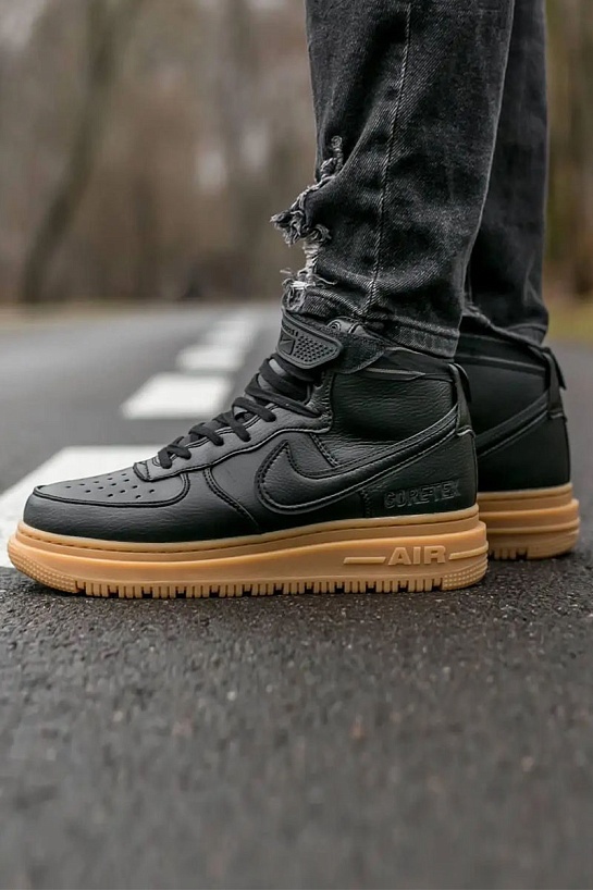 Кроссовки Nike Air Force 1 Mid Gore-Tex Black 