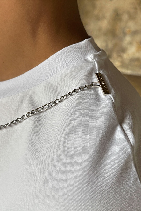 Белая оверсайз футболка Givenchy Chain