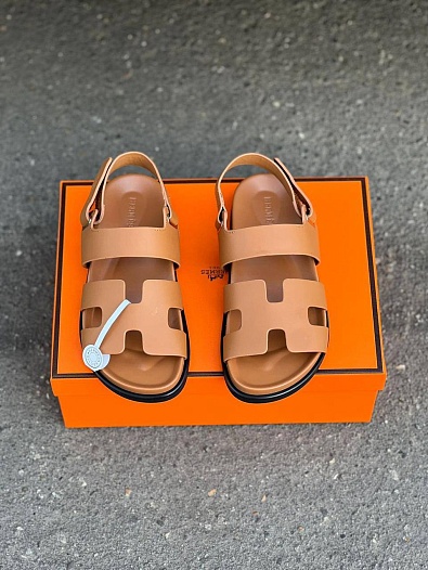 Женские сандалии Hermes Chypre - Brown   