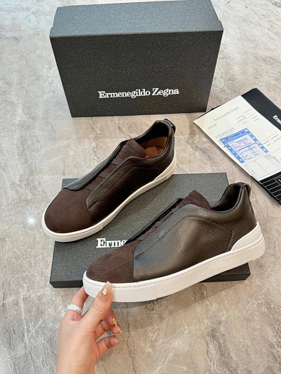 Мужские кроссовки Ermenegildo Zegna Triple Stitch   