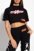 Чёрная оверсайз футболка Heron Preston "Стиль"