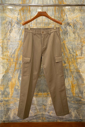 Коричневые штаны-карго Dolce & Gabbana premium   