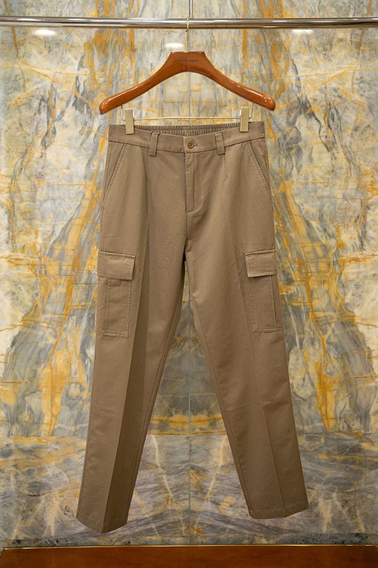 Коричневые штаны-карго Dolce & Gabbana premium