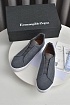 Серые кроссовки Ermenegildo Zegna Triple Stitch Canvas