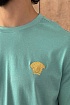 Зелёная оверсайз футболка Versace Medusa Head patch