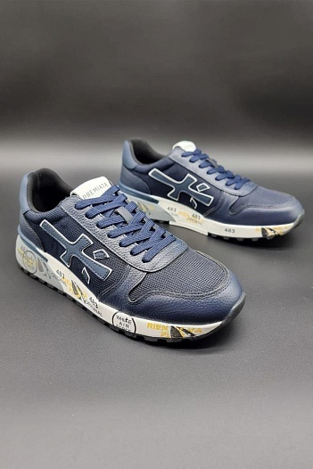 Комбинированные кроссовки Premiata Mick - Blue   