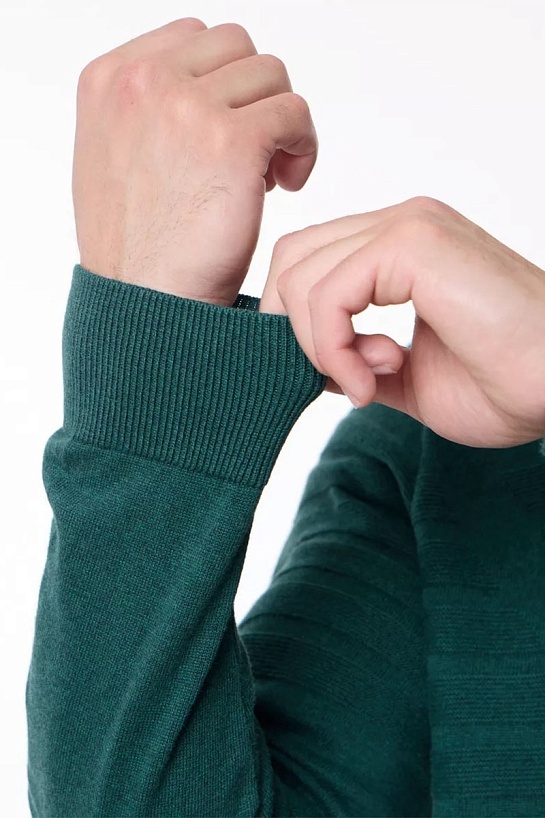 Мужской зелёный джемпер Emporio Armani