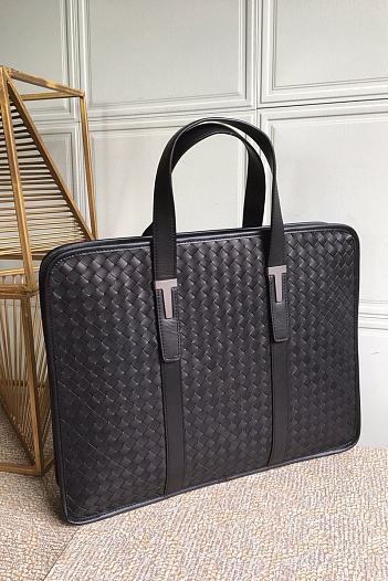 Кожаный портфель Bottega Veneta Premium 40x31x6 см   