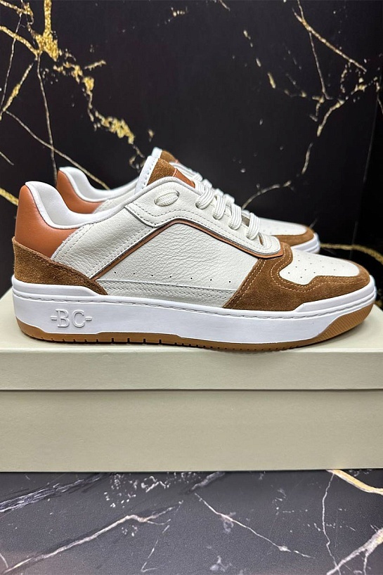 Мужские комбинированные кроссовки Brunello Cucinelli