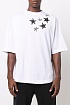 Мужская оверсайз футболка Palm Angels "Stars" - White