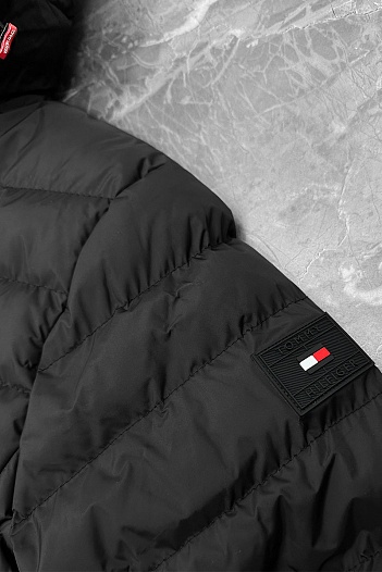 Мужская чёрная куртка Tommy Hilfiger   