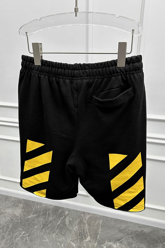 Чёрные мужские шорты Off-White Caravaggio print