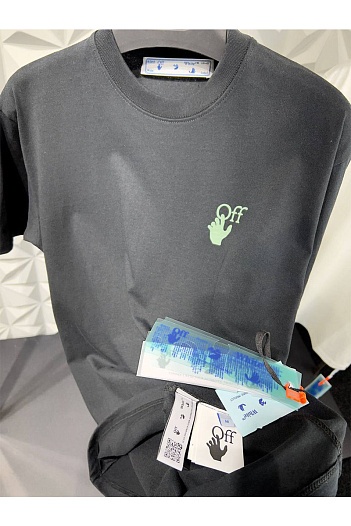 Чёрная оверсайз футболка Off-White Arrows   