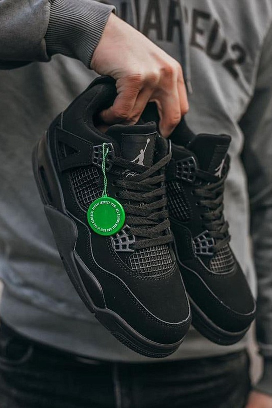 Кроссовки Nike Air Jordan 4 Retro "Black Cat" premium