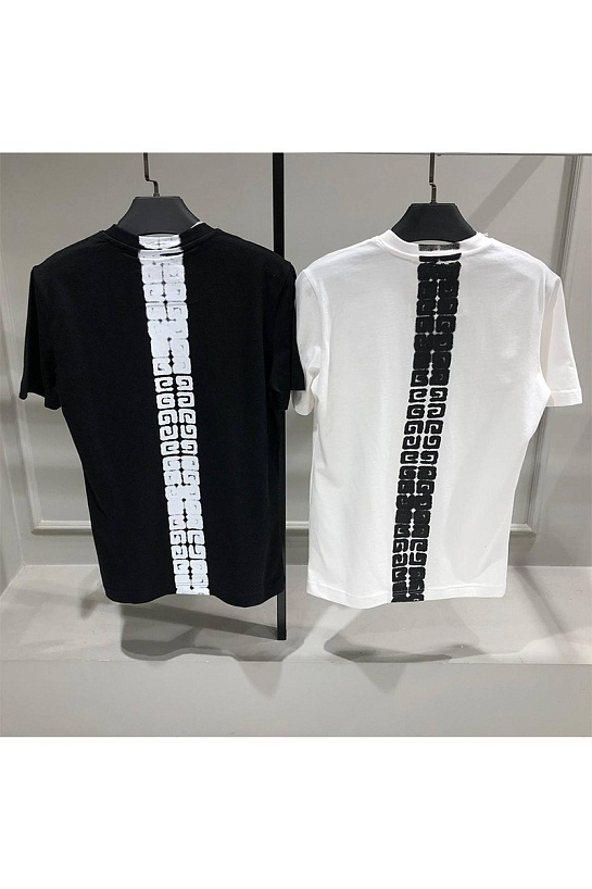 Мужская футболка Givenchy 4G-trim - Black