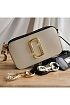Кожаная сумка Marc Jacobs The Snapshot New Cloud White 19x11 см