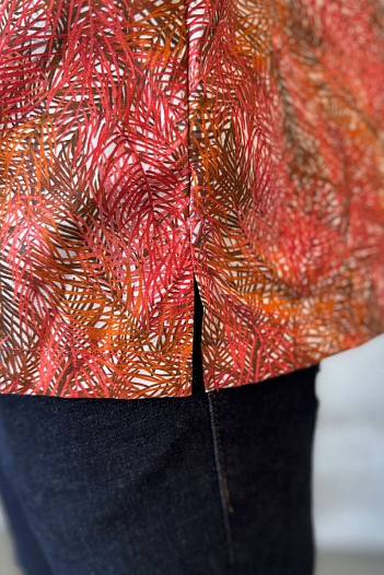 Мужская красная рубашка Dolce & Gabbana floral-print   