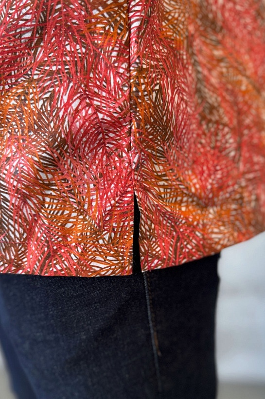 Мужская красная рубашка Dolce & Gabbana floral-print