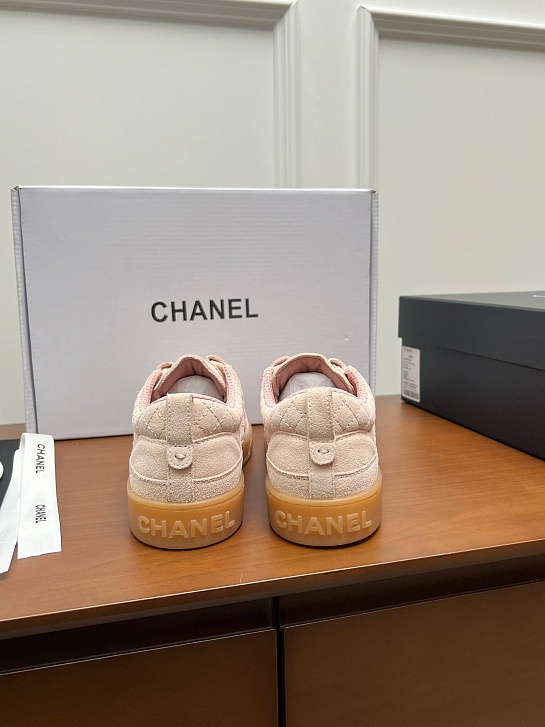 Женские замшевые кроссовки Chanel premium
