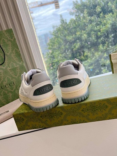 Женские кроссовки Gucci Premium - White / Green   
