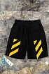 Мужские чёрные шорты Off-White Caravaggio Print