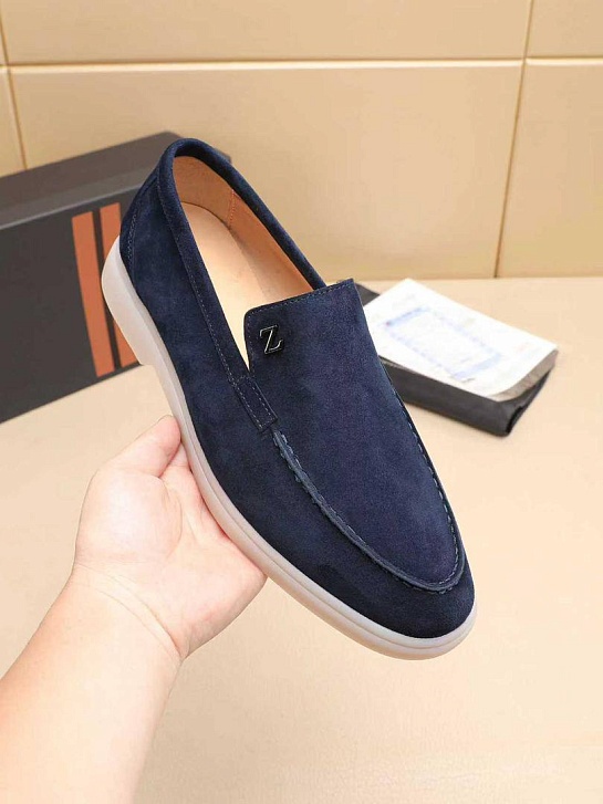 Мужские замшевые лоферы Ermenegildo Zegna