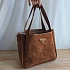 Женская замшевая сумка Prada 31x24 см