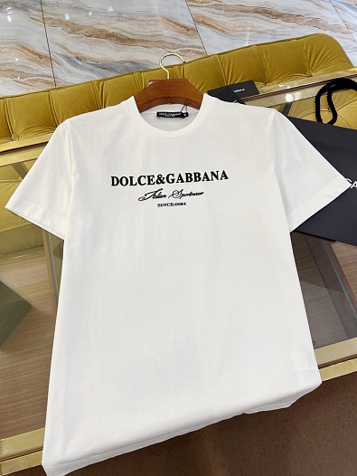 Мужская футболка Dolce & Gabbana Premium - White   