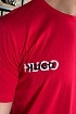 Мужская красная футболка Hugo Boss logo print
